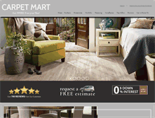 Tablet Screenshot of mycarpetmart.com